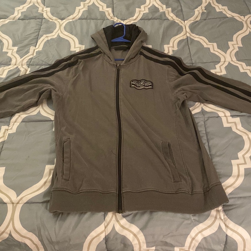Xl Harley Davidson Zip Up Hoodie